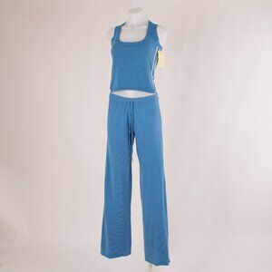 Autumn Cashmere Blue Cashmere Tank and Wide Leg Pants Set Size S (Tank) / L (Pan